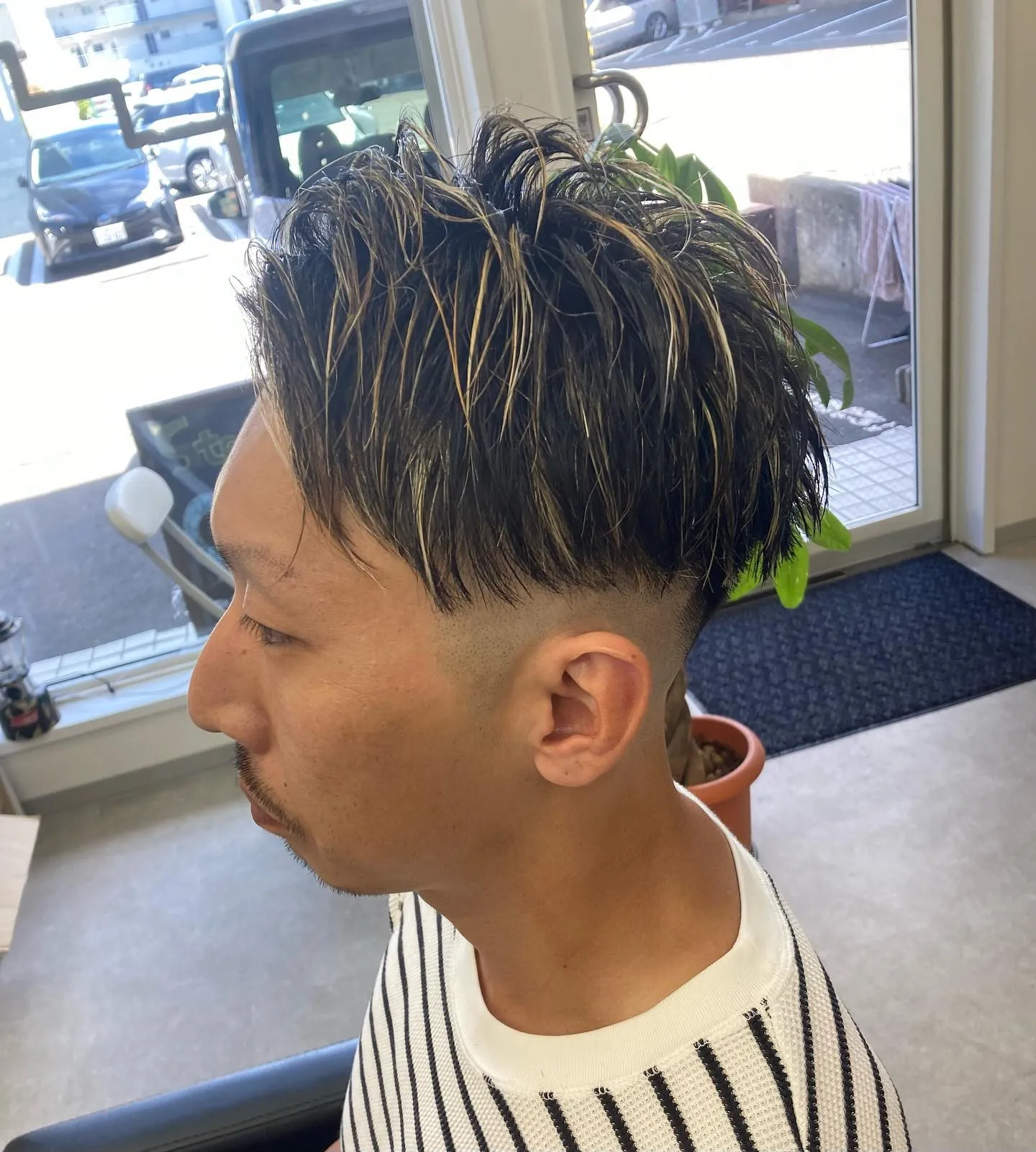 スキンフェードハイライト